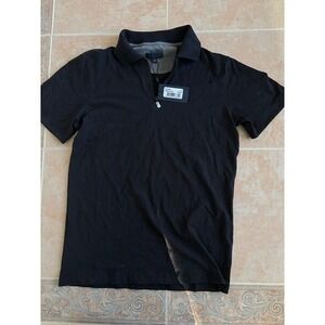 Zachary Prell Libani Black  Zipper polo  men's size XS